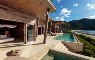 A breathtaking setting in a protected national and marine park. The first top-rated luxury beach resort in Vietnam’s archipelago islands, it is contemporary in design, yet draws on the essence of a traditional fishing village.