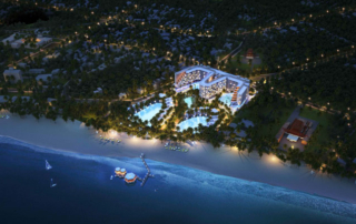 The Vung Tau property will be an oceanfront resort offering 775 rooms, suites, penthouses and villas. Facilities include pools with pool bars, an onsen hot bath, a gym, tennis courts, a sports bar, an all-day dining restaurant, a fresh seafood market, a cafe and tea room, a 530m2 grand ballroom, flexible meeting rooms and retails areas.