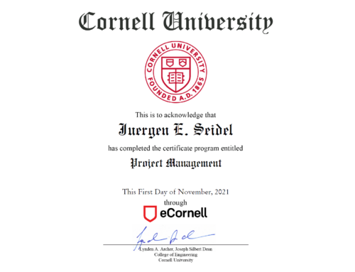 CORNELL, PMP certification