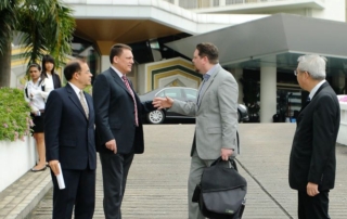 EarthCheck 'Inner Circle annual meeting'. Held at Dusit Thani Bangkok with leaders around Asia.The meeting was held at Dusit Thani Bangkok, to celebrate Dusit International efforts and achievements regarding all hotels enrolled status, silver or gold level and their energy conservations achieved.