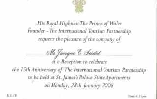 to meet HRH prince of wales at a private event personal audience and in regards to his excelleny sustainability engagement